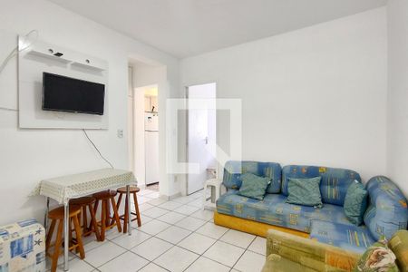 Sala de apartamento para alugar com 1 quarto, 45m² em Cidade Ocian, Praia Grande