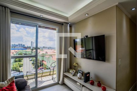 Sala de apartamento à venda com 3 quartos, 67m² em Vila Metalúrgica, Santo André