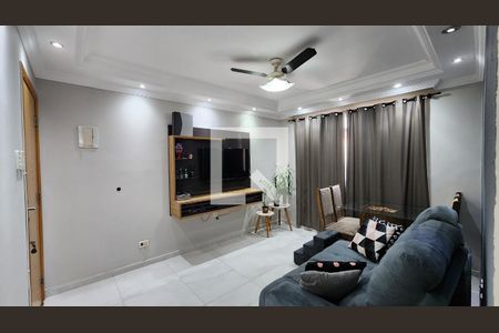 Sala de apartamento para alugar com 1 quarto, 45m² em Marapé, Santos