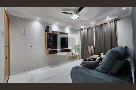 Sala de apartamento para alugar com 1 quarto, 45m² em Marapé, Santos