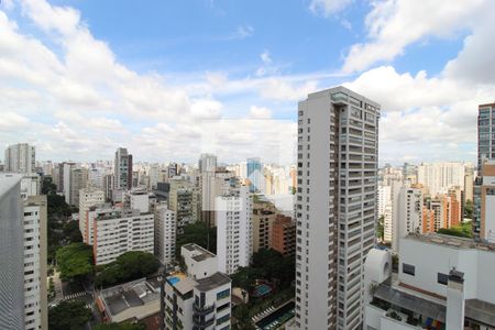 Vista da Sala de kitnet/studio para alugar com 1 quarto, 27m² em Moema, São Paulo