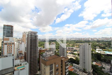 Vista da Sala de kitnet/studio para alugar com 1 quarto, 27m² em Moema, São Paulo