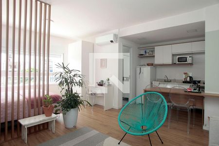 Studio - Sala de apartamento à venda com 1 quarto, 34m² em Cidade Baixa, Porto Alegre