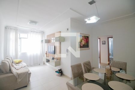 Sala de apartamento à venda com 3 quartos, 80m² em Tropical, Contagem