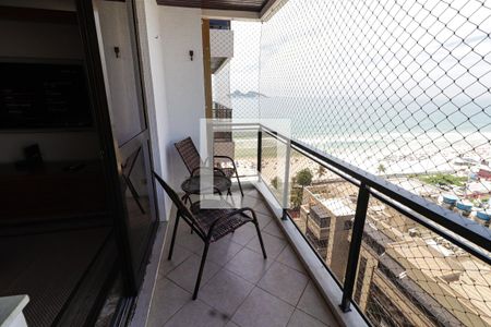 Varanda da Sala de apartamento para alugar com 1 quarto, 62m² em Barra da Tijuca, Rio de Janeiro