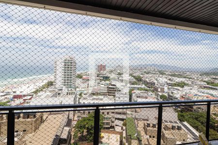 Varanda da Sala de apartamento para alugar com 1 quarto, 62m² em Barra da Tijuca, Rio de Janeiro