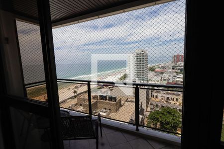 Varanda da Sala de apartamento para alugar com 1 quarto, 62m² em Barra da Tijuca, Rio de Janeiro