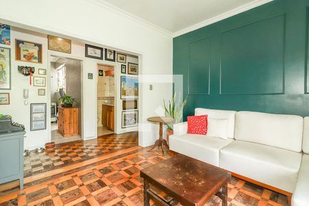 Sala de apartamento à venda com 3 quartos, 113m² em Petrópolis, Porto Alegre