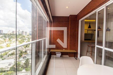 Varanda de apartamento à venda com 1 quarto, 56m² em Alphaville, Barueri