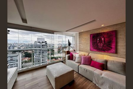 Sala de apartamento à venda com 2 quartos, 72m² em Campo Belo, São Paulo