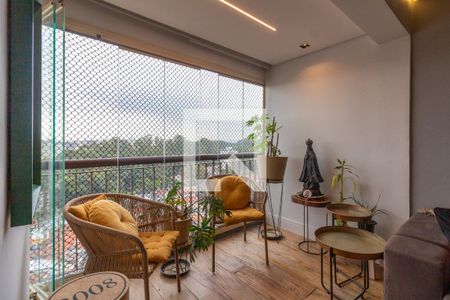 Varanda da Sala de apartamento à venda com 2 quartos, 80m² em Jardim Bonfiglioli, São Paulo