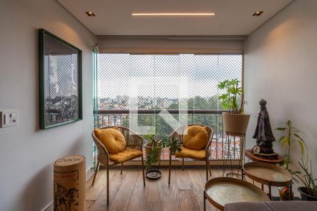 Varanda da Sala de apartamento à venda com 2 quartos, 80m² em Jardim Bonfiglioli, São Paulo