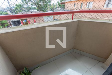 Varanda da sala  de apartamento à venda com 3 quartos, 69m² em Conceição, Diadema