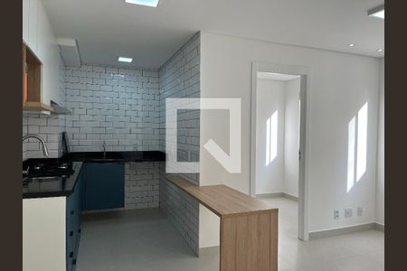 Cozinha de apartamento para alugar com 2 quartos, 35m² em Várzea da Barra Funda, São Paulo