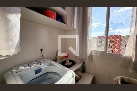 Cozinha e Área de Serviço de apartamento à venda com 2 quartos, 53m² em Residencial das Flores, Várzea Paulista