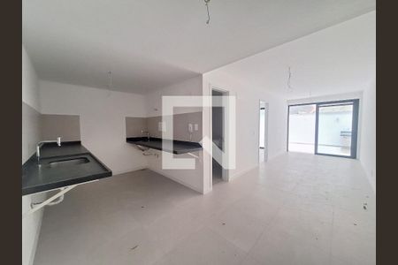 Sala/Cozinha de apartamento para alugar com 1 quarto, 63m² em Laranjeiras, Rio de Janeiro