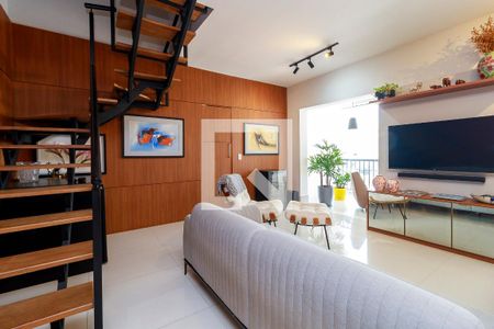 Sala de apartamento para alugar com 2 quartos, 106m² em Cidade Monções, São Paulo