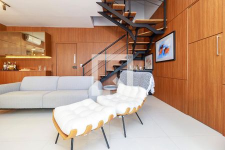 Sala de apartamento para alugar com 2 quartos, 106m² em Cidade Monções, São Paulo