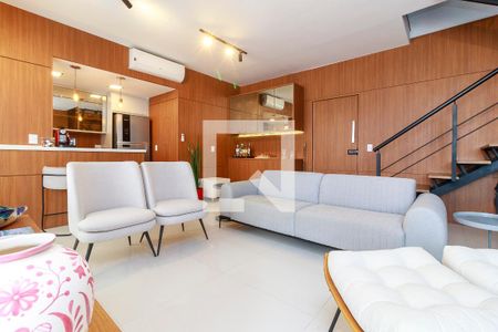 Sala de apartamento para alugar com 2 quartos, 106m² em Cidade Monções, São Paulo