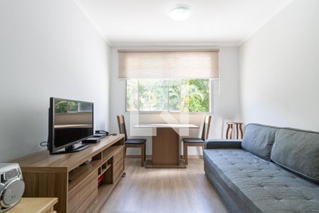 Sala de apartamento à venda com 1 quarto, 41m² em Indianópolis, São Paulo