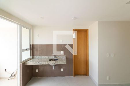 Sala/Cozinha de apartamento para alugar com 1 quarto, 35m² em Campo Grande, Rio de Janeiro