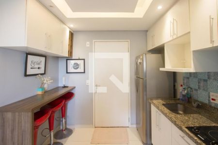 Cozinha de apartamento para alugar com 1 quarto, 32m² em Santo Amaro, São Paulo