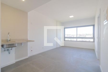 Sala / Cozinha de apartamento à venda com 1 quarto, 43m² em Praia de Belas, Porto Alegre