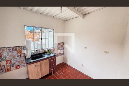 Cozinha de casa para alugar com 1 quarto, 35m² em Vila Palmares, Santo André