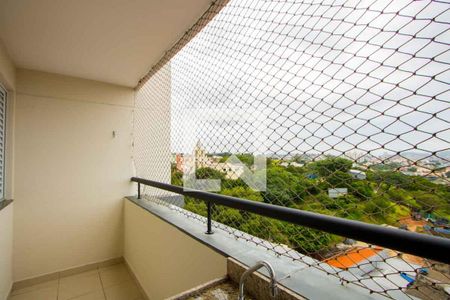 Varanda da sala de apartamento para alugar com 2 quartos, 70m² em Vila Humaita, Santo André