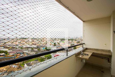 Varanda da sala de apartamento para alugar com 2 quartos, 70m² em Vila Humaita, Santo André