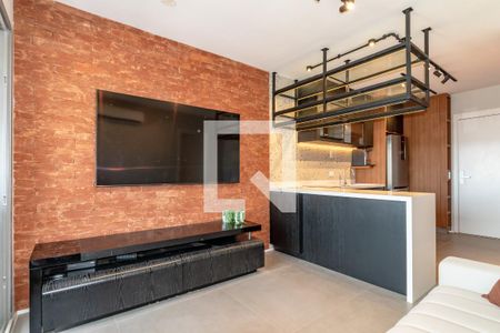 Sala de apartamento à venda com 1 quarto, 51m² em Indianópolis, São Paulo