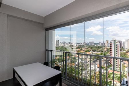 Sacada de apartamento à venda com 1 quarto, 51m² em Indianópolis, São Paulo