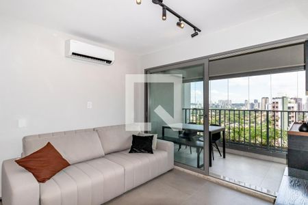 Sala de apartamento à venda com 1 quarto, 51m² em Indianópolis, São Paulo