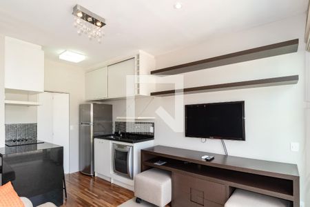 Sala de apartamento para alugar com 1 quarto, 44m² em Indianópolis, São Paulo