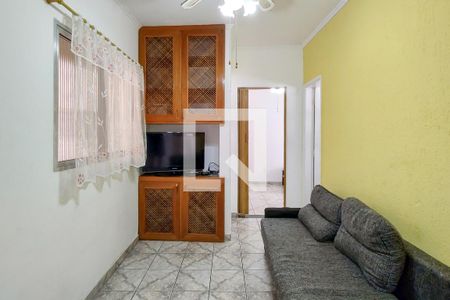 Sala de apartamento para alugar com 1 quarto, 38m² em Vila Tupi, Praia Grande