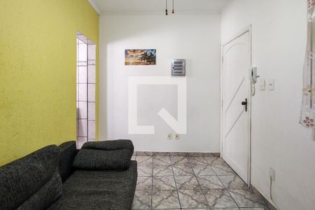 Sala de apartamento para alugar com 1 quarto, 38m² em Vila Tupi, Praia Grande