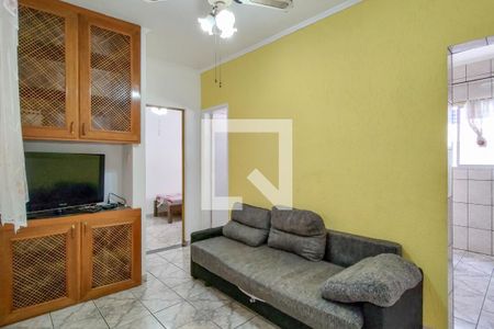 Sala de apartamento para alugar com 1 quarto, 38m² em Vila Tupi, Praia Grande