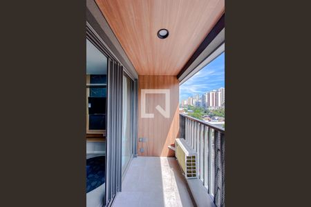 Varanda da Sala/Quarto de kitnet/studio para alugar com 1 quarto, 25m² em Vila Regente Feijó, São Paulo