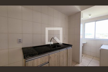 Cozinha e Área de Serviço de apartamento para alugar com 2 quartos, 53m² em Residencial das Flores, Várzea Paulista