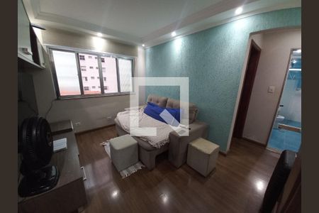 Sala de apartamento para alugar com 1 quarto, 45m² em Centro, São Vicente