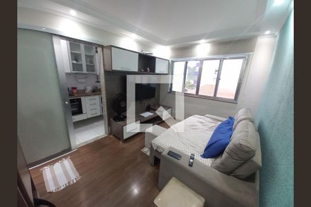 Sala de apartamento para alugar com 1 quarto, 45m² em Centro, São Vicente