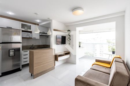 Sala de apartamento à venda com 1 quarto, 43m² em Pompeia, São Paulo