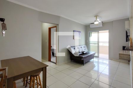 Sala de apartamento para alugar com 2 quartos, 80m² em Aviação, Praia Grande