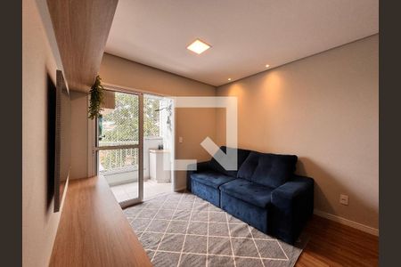 Sala de apartamento à venda com 2 quartos, 64m² em Campestre, Santo André