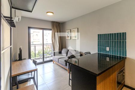 Sala de apartamento à venda com 1 quarto, 34m² em Higienópolis, São Paulo