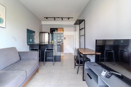 Sala de apartamento à venda com 1 quarto, 34m² em Higienópolis, São Paulo