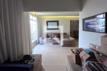 Sala de Estar e Jantar - 1º Piso de apartamento para alugar com 5 quartos, 380m² em Ponta da Praia, Santos