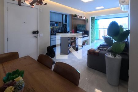 Sala de Estar e Jantar de apartamento para alugar com 3 quartos, 84m² em Marapé, Santos