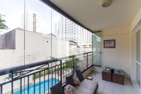 Varanda da Sala de apartamento para alugar com 4 quartos, 135m² em Vila Ipojuca, São Paulo