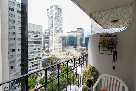 Varanda da Sala de apartamento para alugar com 3 quartos, 80m² em Vila Olímpia, São Paulo